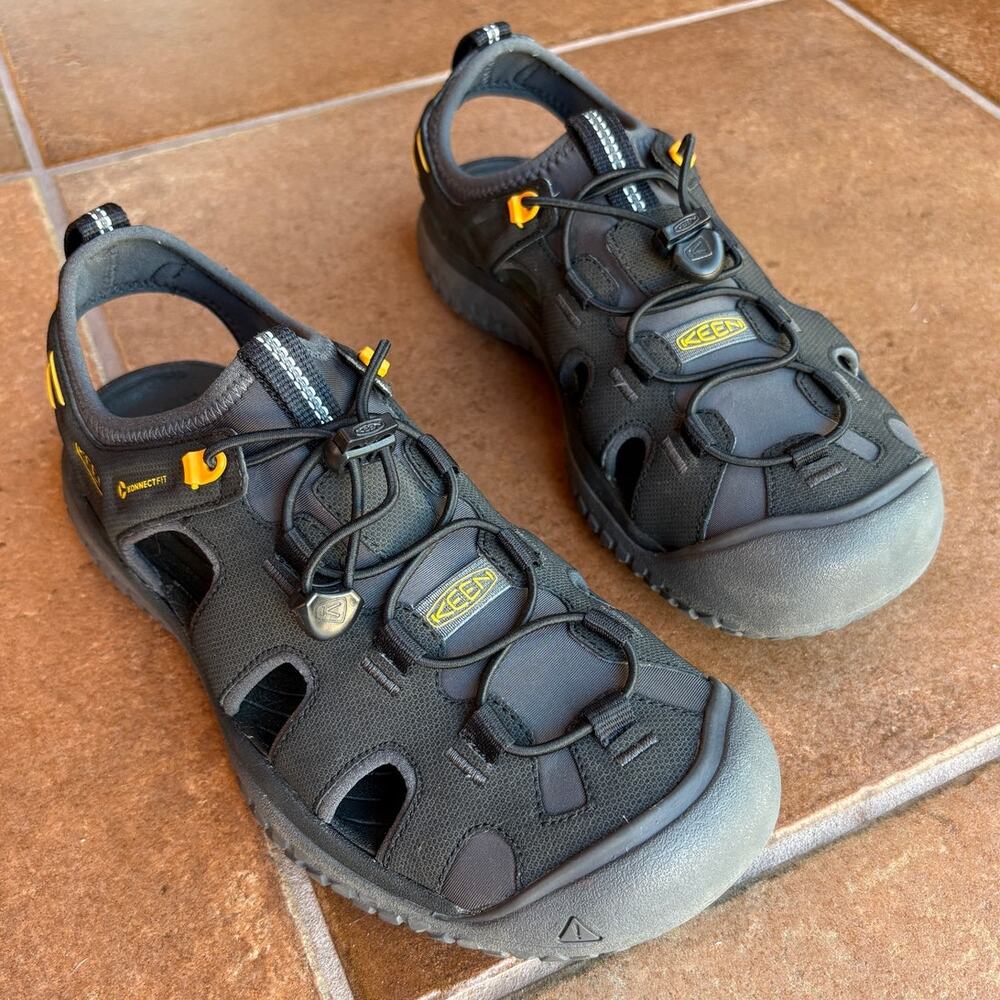 Keen Mens Black SOLR Water Sandals for Outdoor Aquatic Sports Gorpcore size 9 - Picture 12 of 16